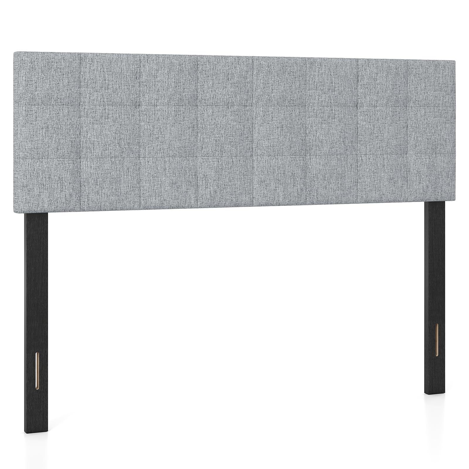 BEFOUNDLOVELY Linen Upholstered Headboard for Full & Queen Size Bed(Quadrate Channel Tufted)