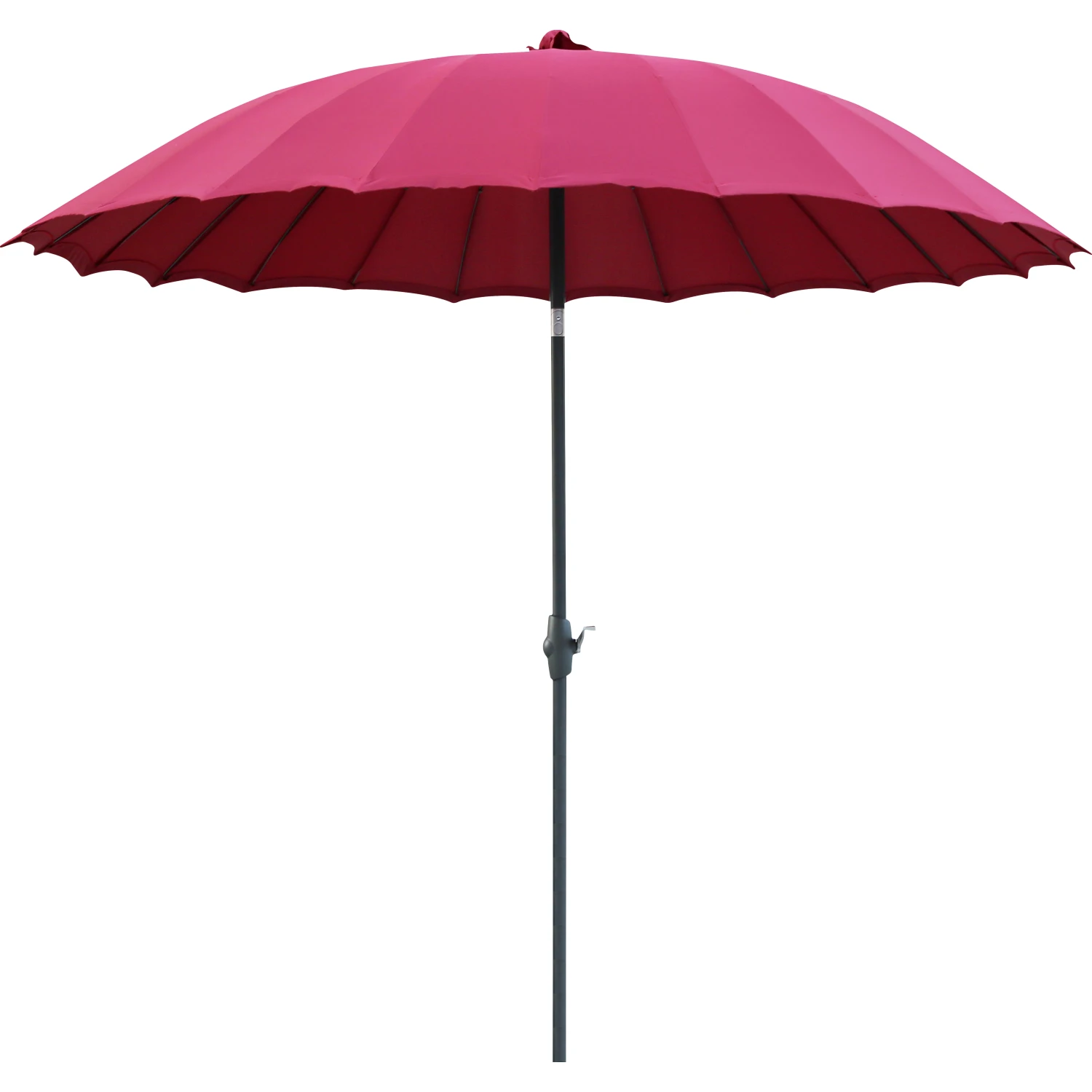 Ombrellone da giardino a palo centrale Limon Ø 270 cm rosso borgogna
