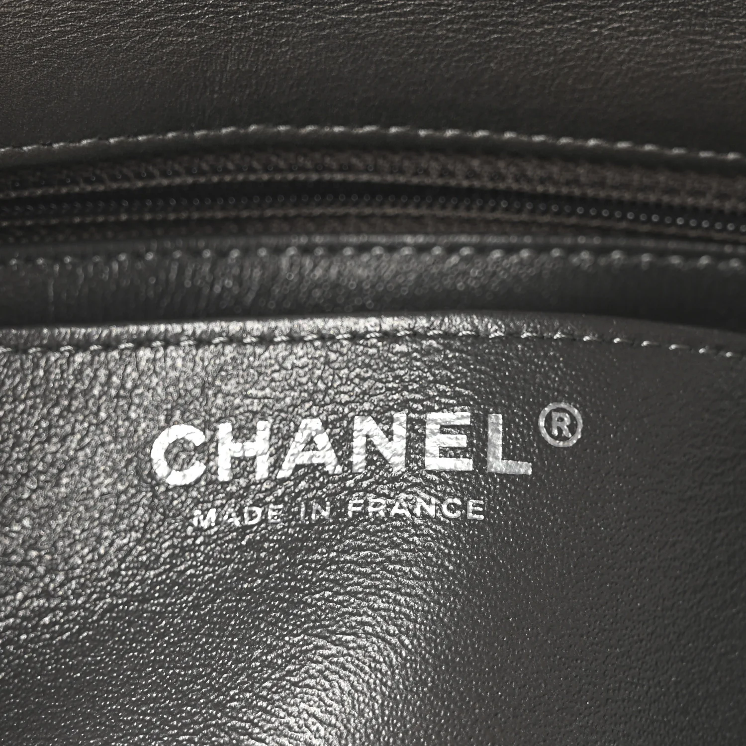 Metallic Lambskin Quilted Mini Rectangular Flap  Dark Grey - Top Club