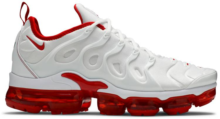 Air VaporMax Plus  White University Red  DH0279-100 - Sneaker Replica Workshop