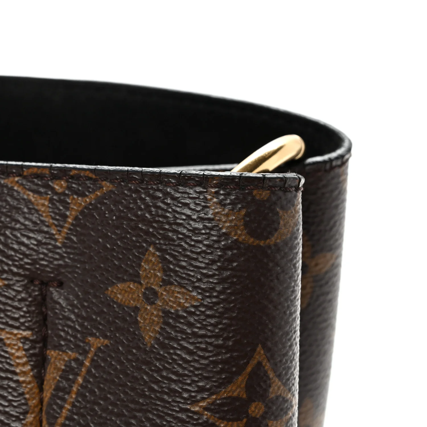 Monogram Flower Tote Black - Top Club