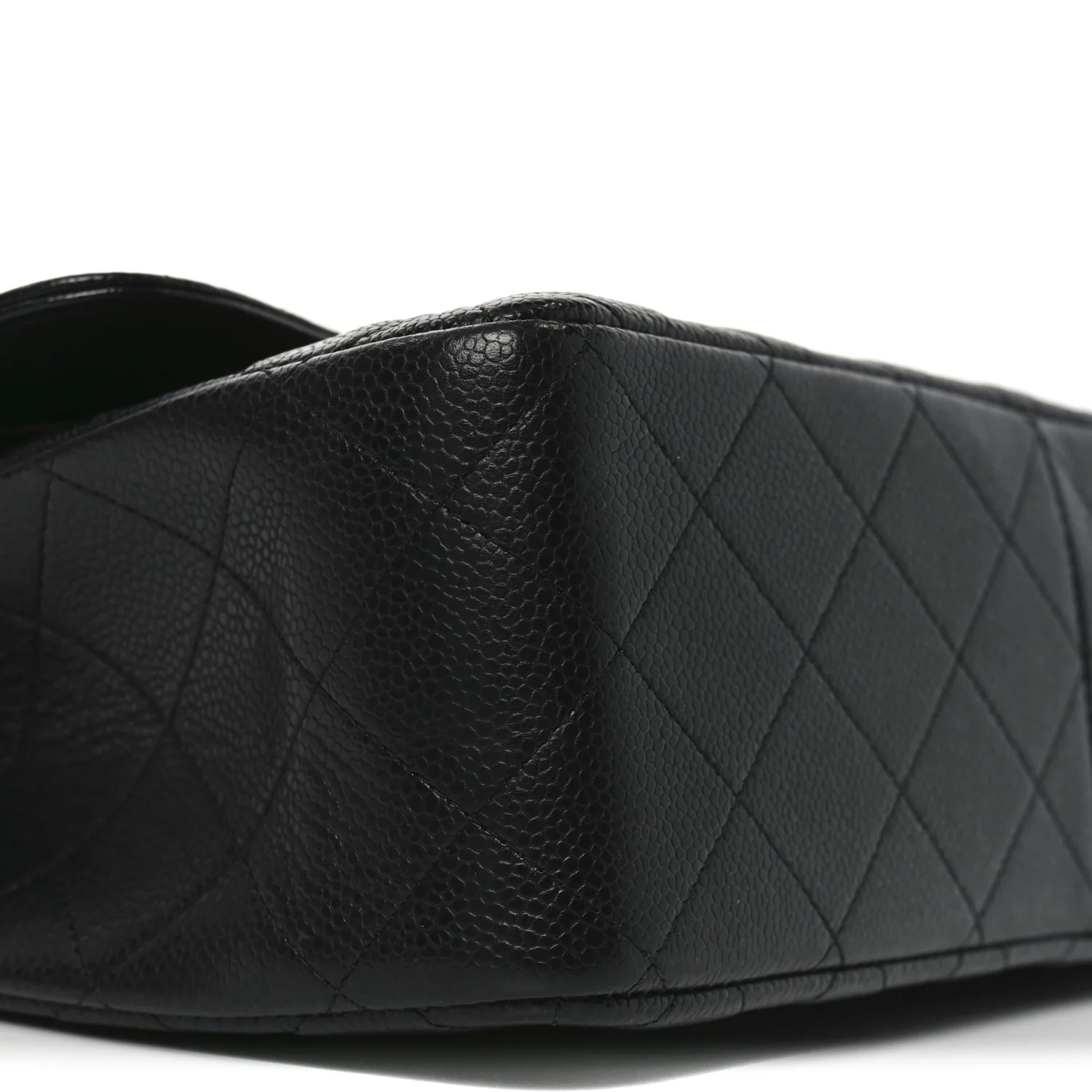 Caviar Quilted Jumbo Double Flap Black - Top Club