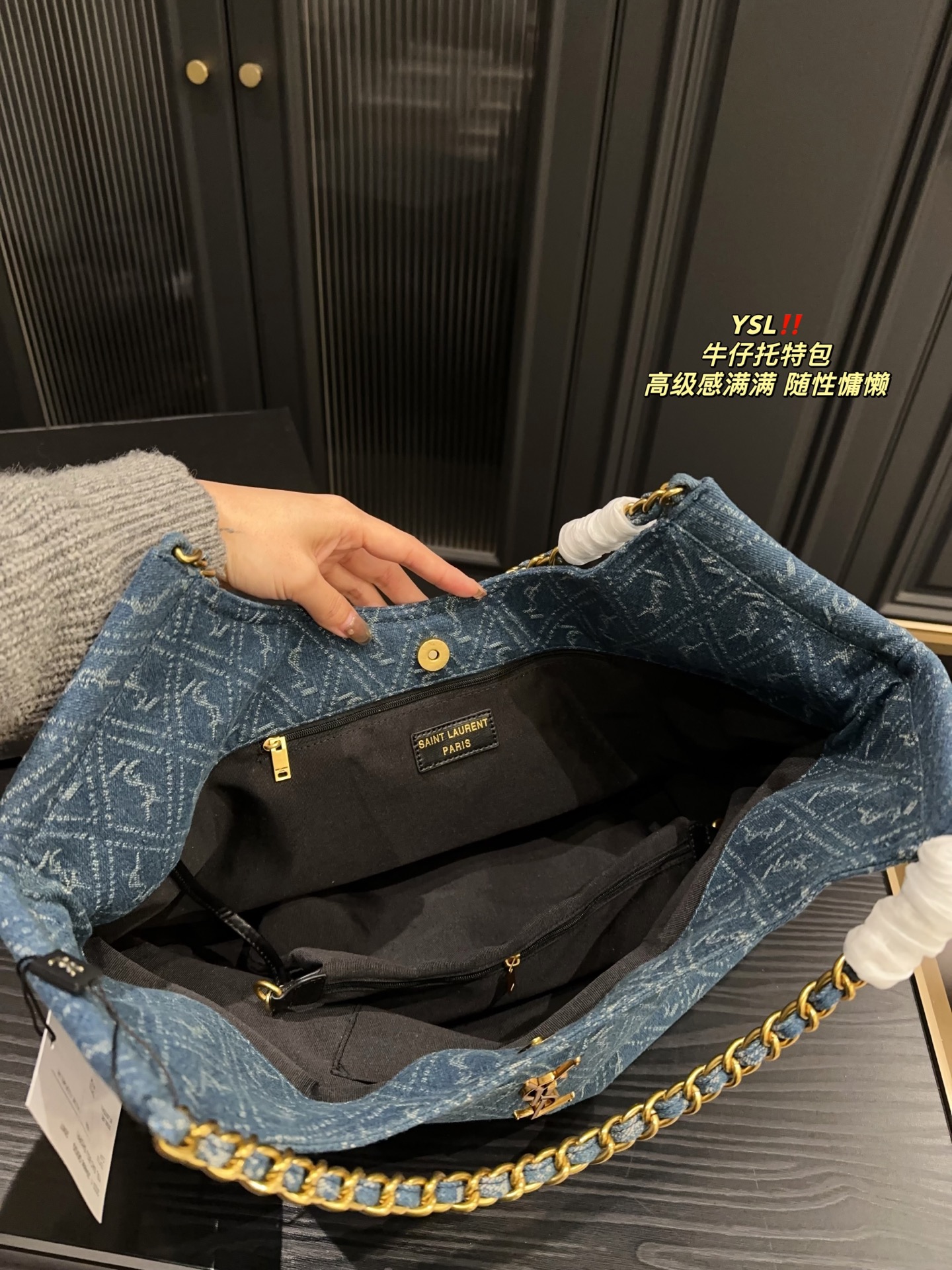Y new arrival denim tote bag size: 39*35 cm - Top Club