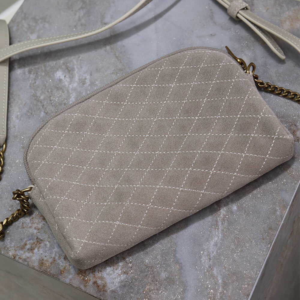 YSL GABY zipped pouch in suede - Top Club