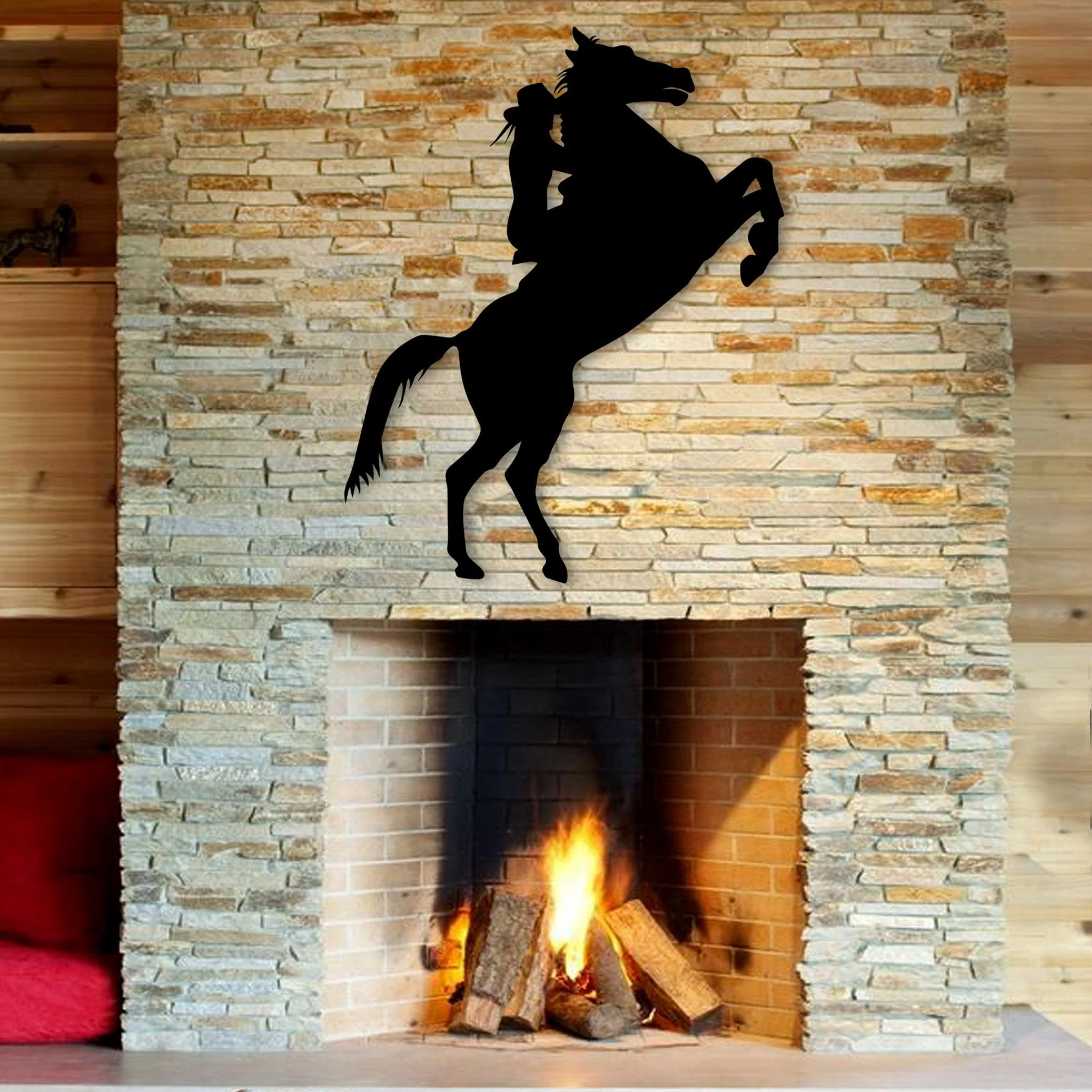 Cowgirl Metal Wall Art - Alvarez Pro Painting LLC