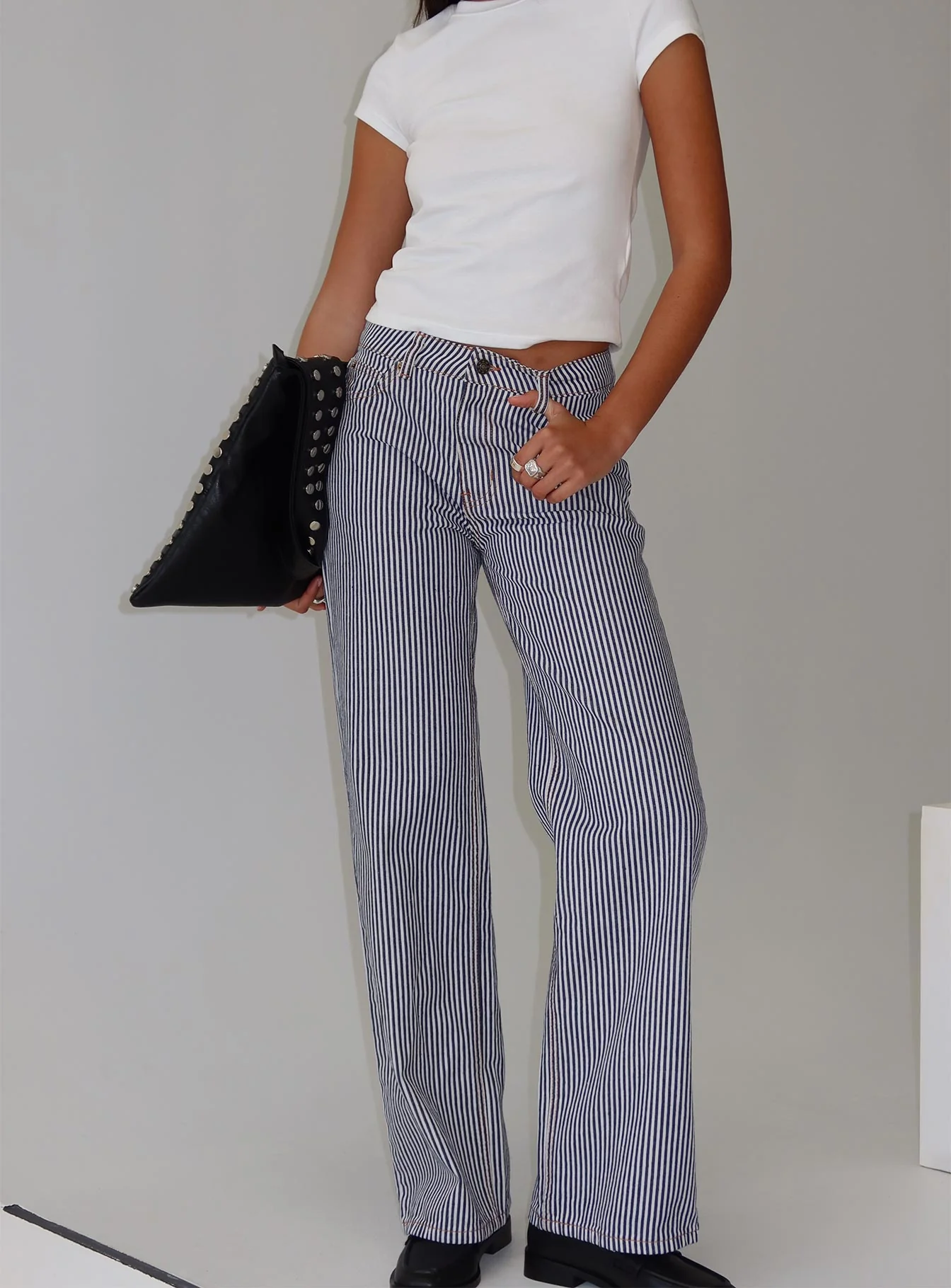 Top Model Jean Navy Stripe