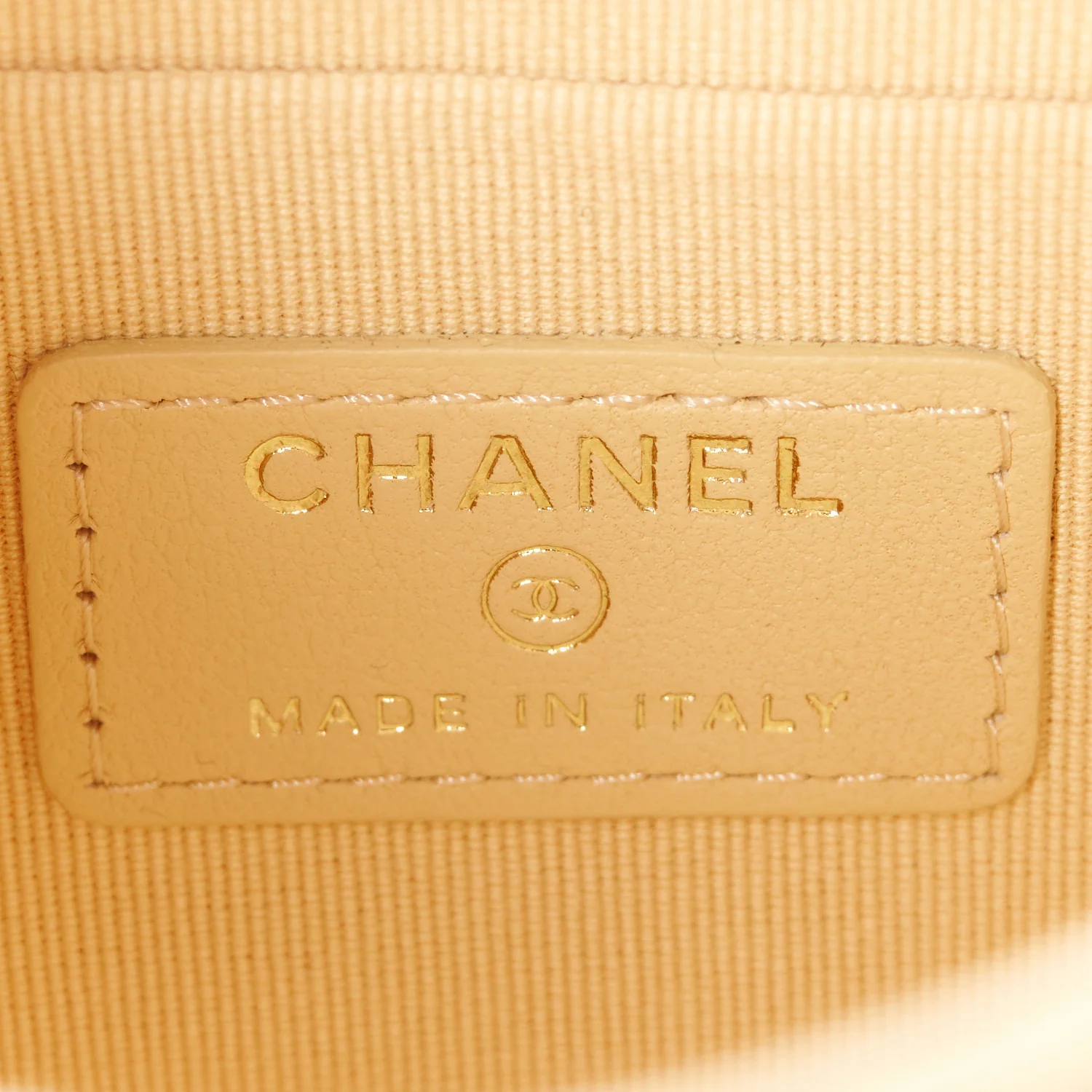 Lambskin Quilted Pearl Top Handle Flap With Chain Beige - Top Club