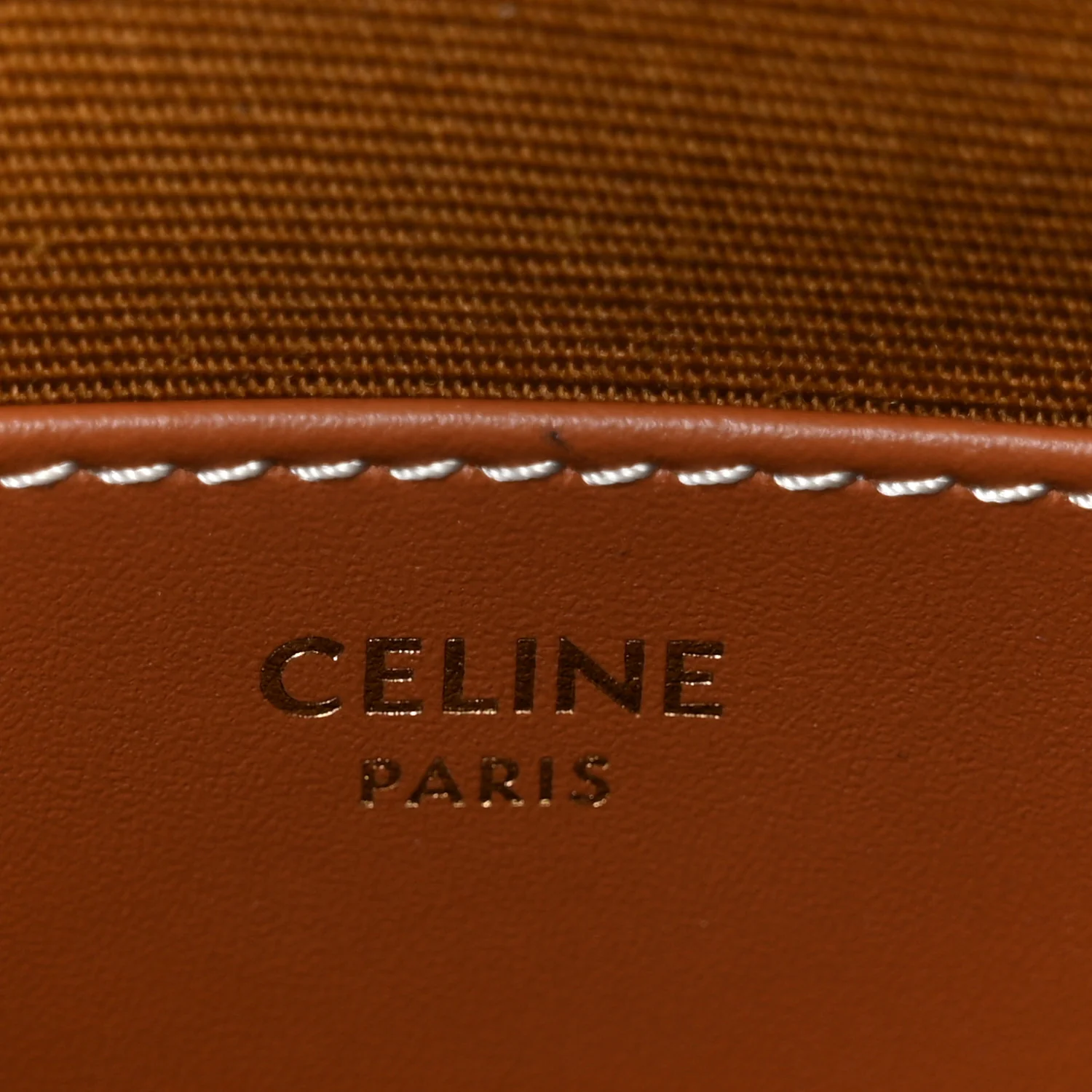 Canvas Calfskin Triomphe Mini Honorine Bag Tan - Top Club