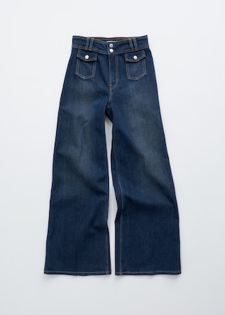 & Other Stories PRESS-CREASE FLARED JEANS