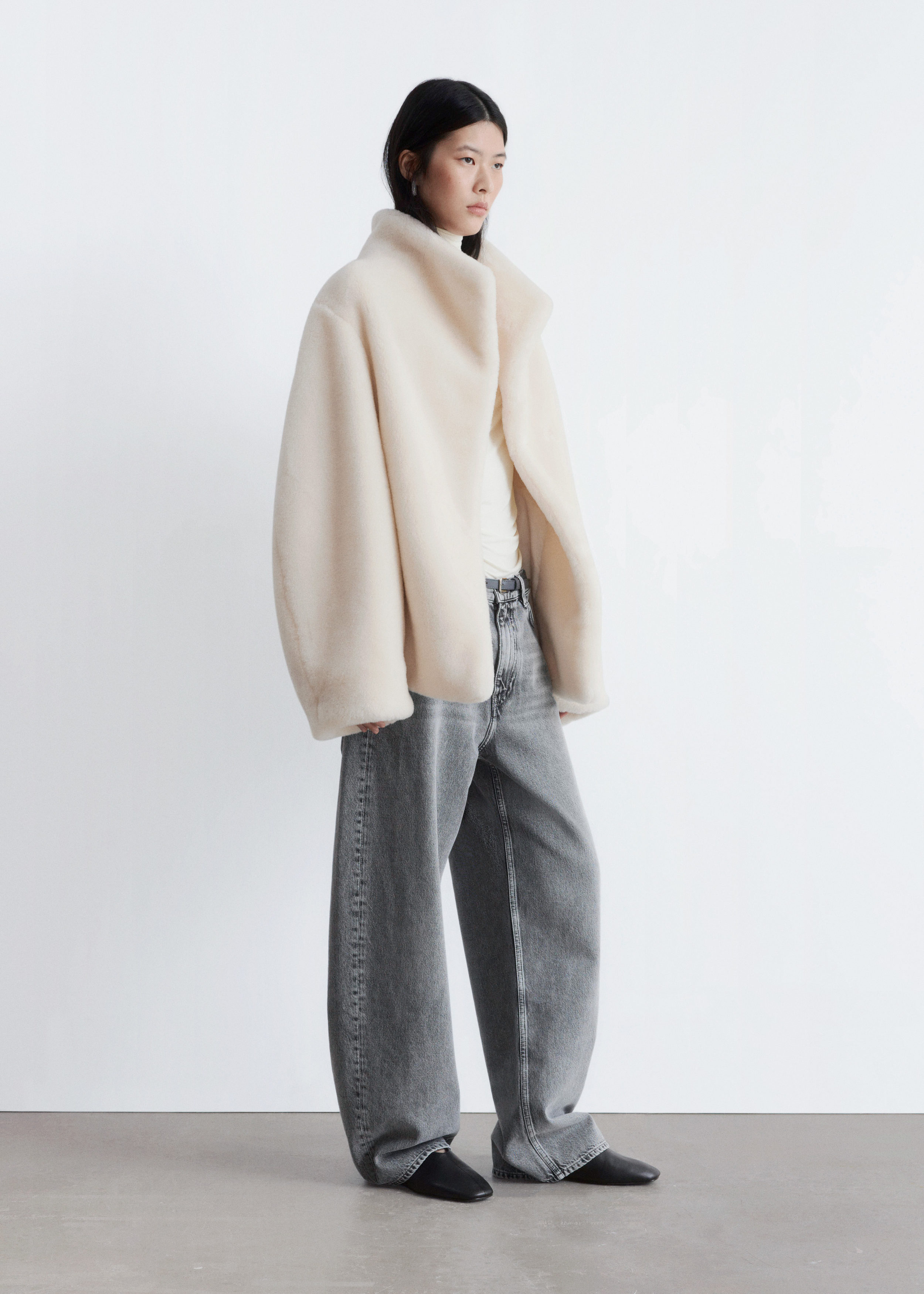 & Other Stories FAUX FUR JACKET