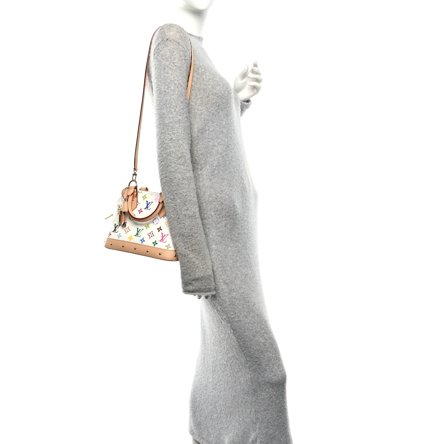 LV x TM Monogram Multicolor Alma BB White