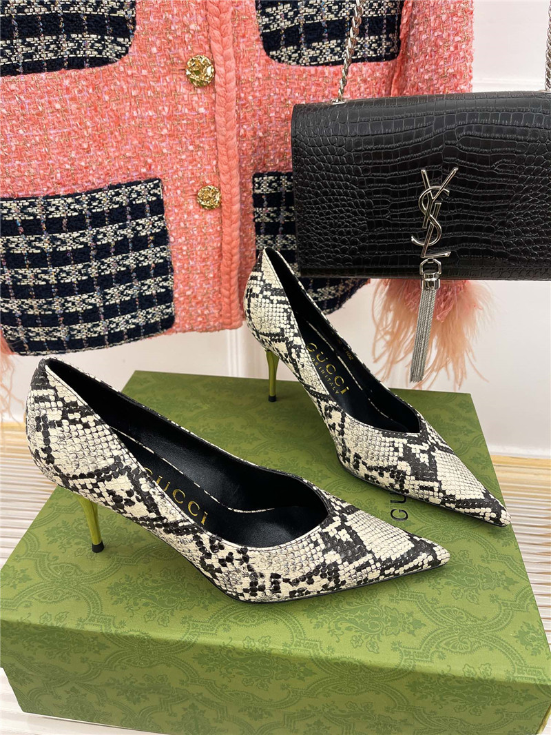 gucci metal heel pointed high heels - Sneaker Replica Workshop