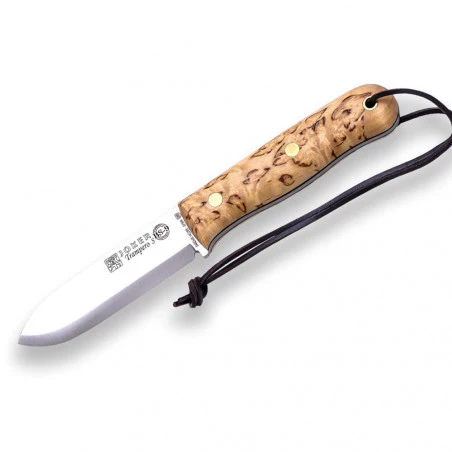 Joker BS9 Scandi Trapper Curly Birch with ferrocerium- Survival and buschcraft knife