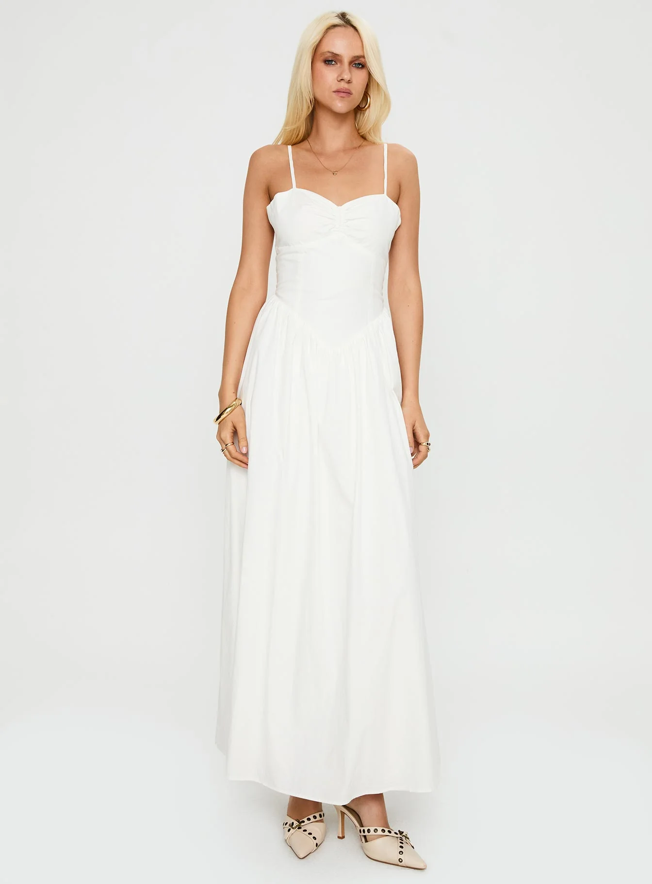 Ceremonious Maxi Dress White
