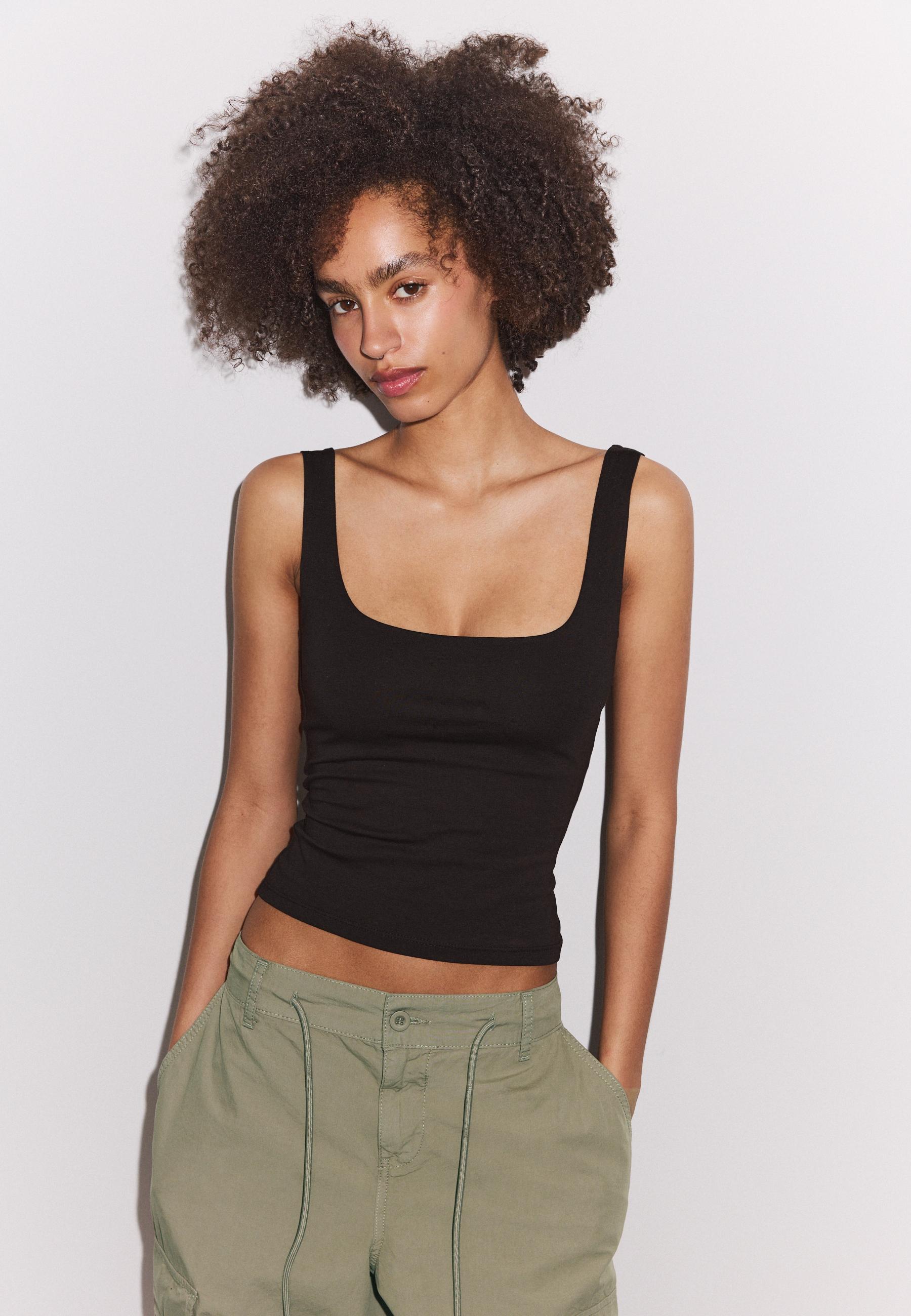 WIDE STRAP TOP