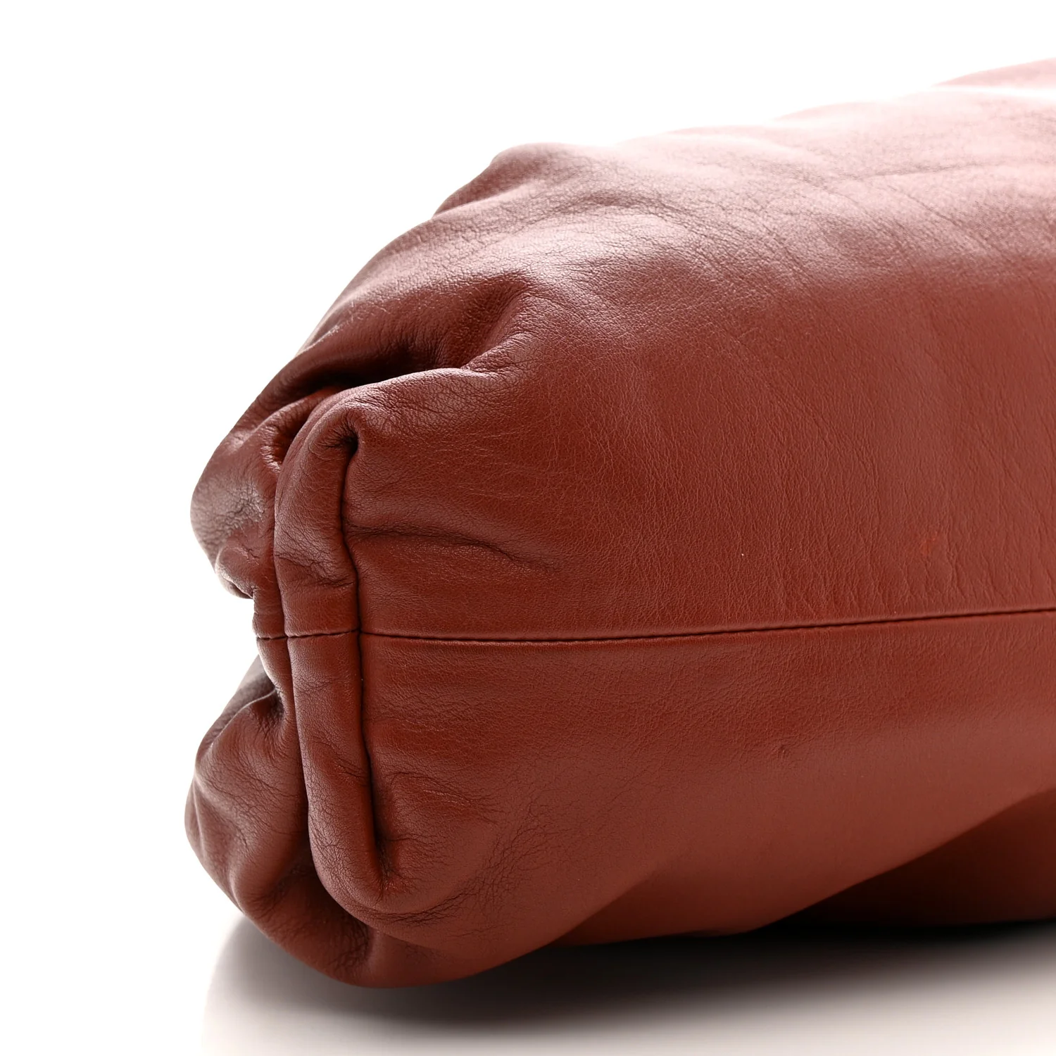Smooth Butter Calf The Pouch Oversized Clutch Bordeaux - Top Club
