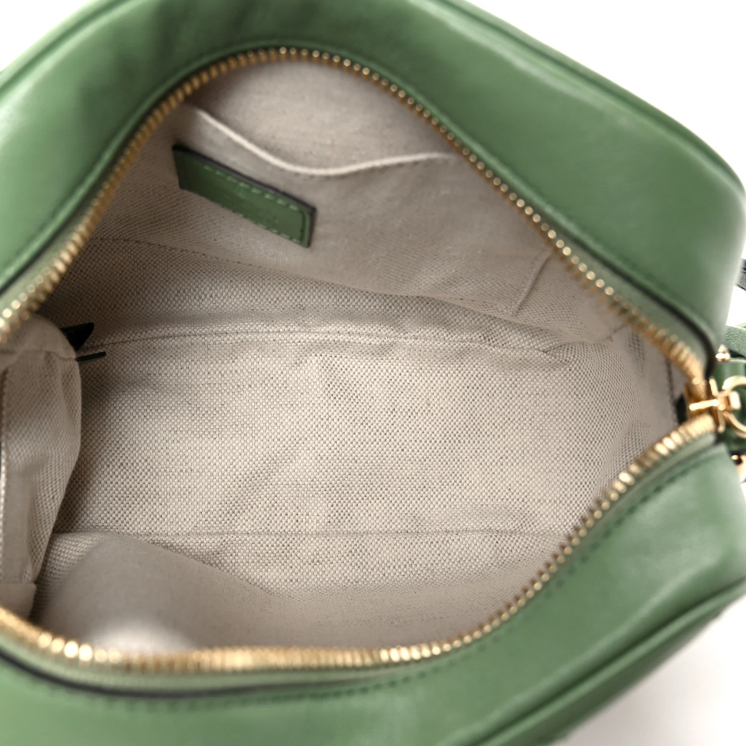 Sakai Be Green Calfskin Diagonal Stitched Small Blondie Shoulder Bag Green Soil Grass - Top Club