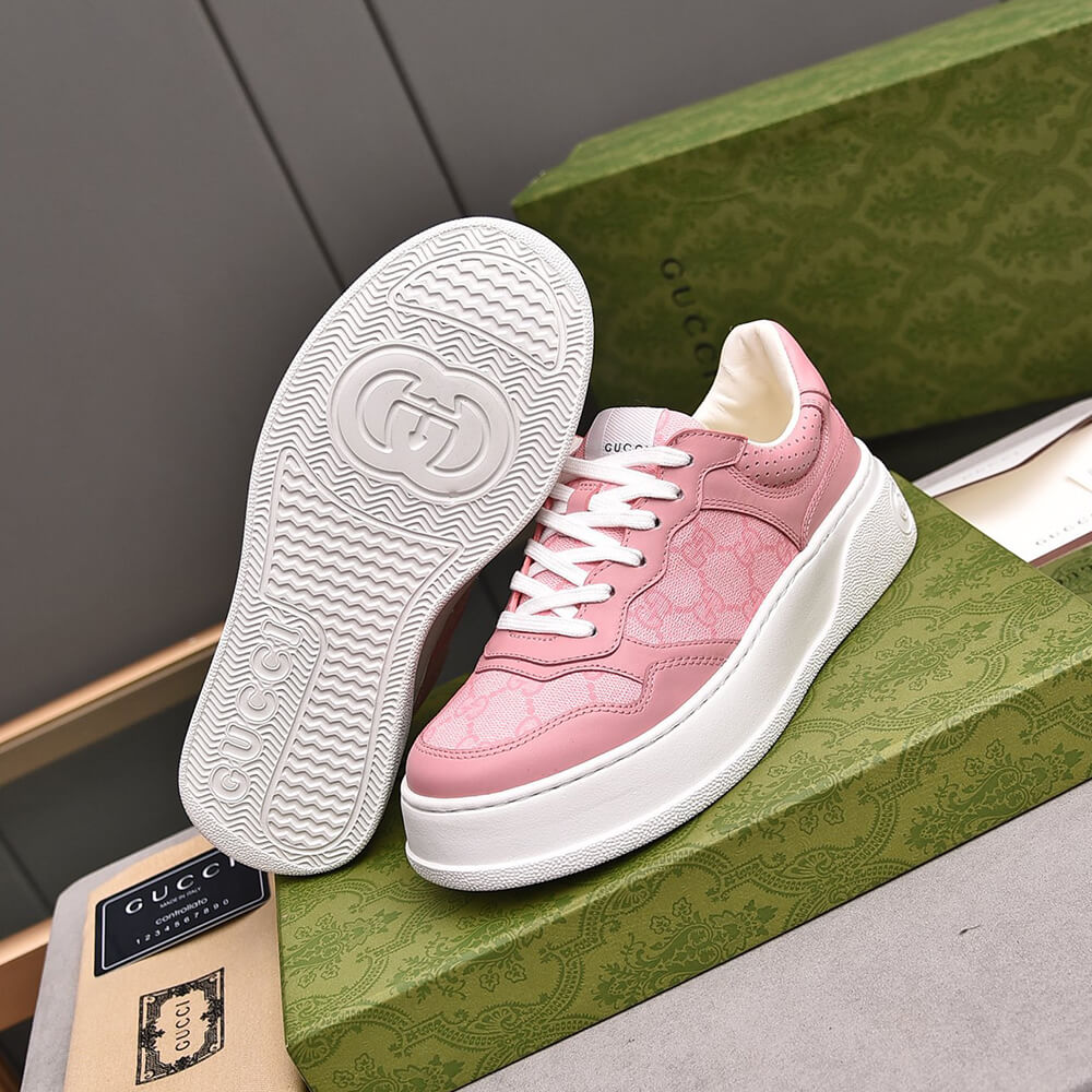 GUCCI Chunky B leather sneakers - Top Club