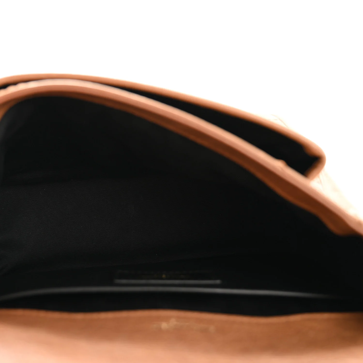 Crinkled Calfskin Matelasse Monogram Baby Niki Chain Satchel Light Caramel - Top Club