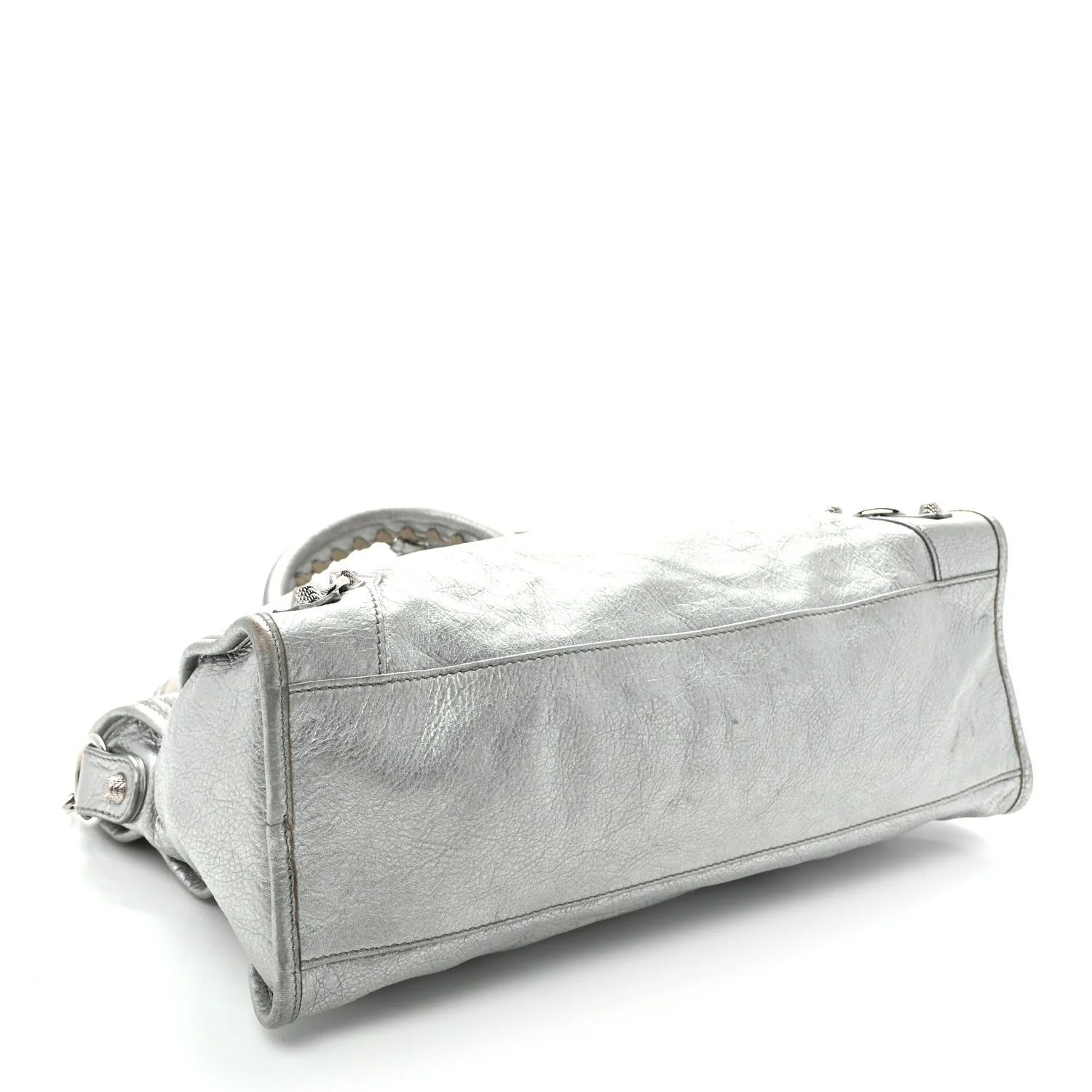 Metallic Agneau Giant 12 Silver Hardware City Gris Aluminum - Top Club