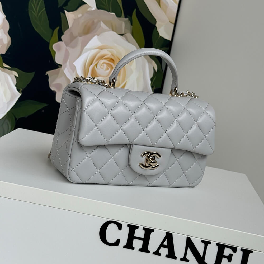 CHANEL Mini Classic Handbag With Top Handle - Top Club