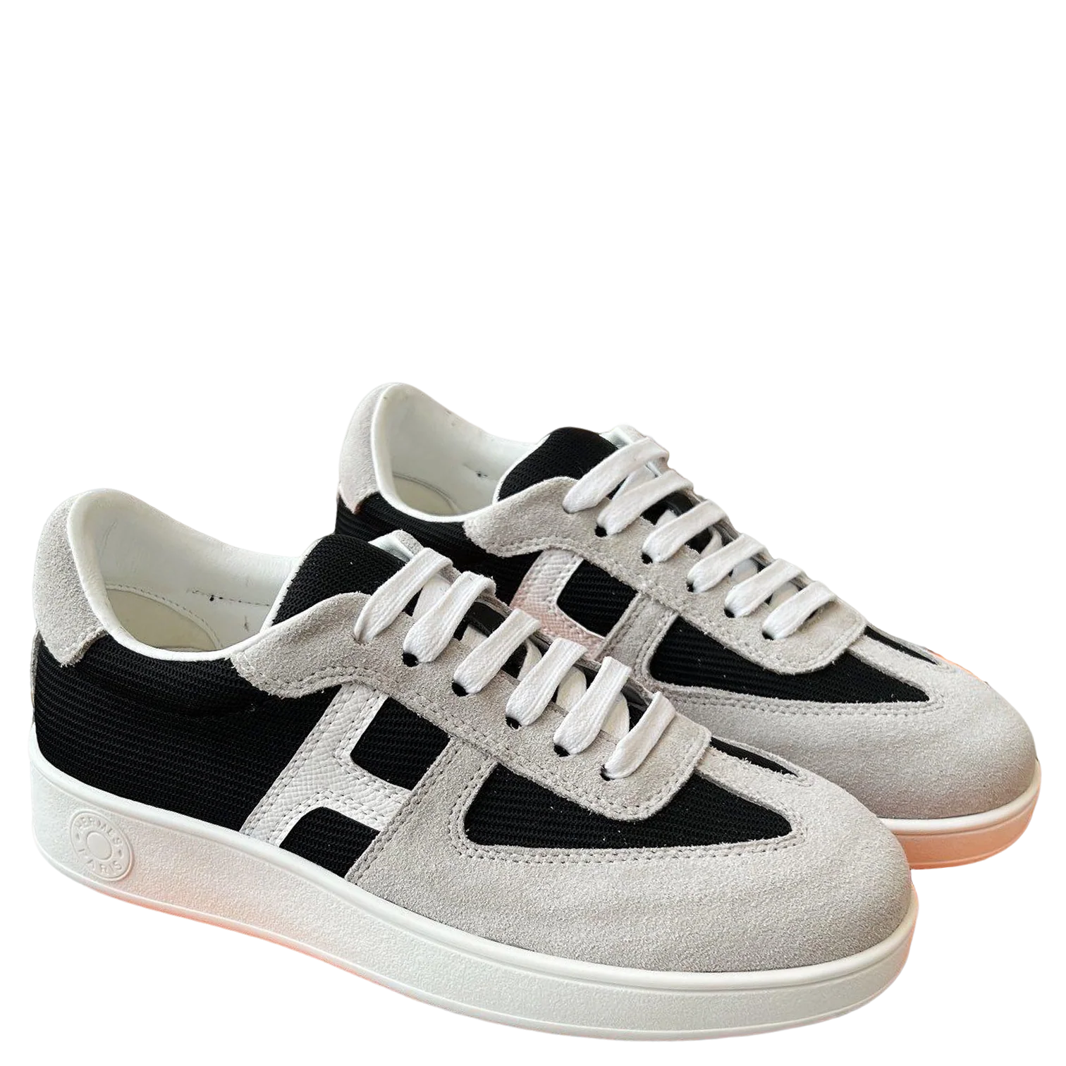 Hermes Women's Sneakers Iconic H Logo Leather Casual Fashion Shoes - Sneaker Replica Workshop
