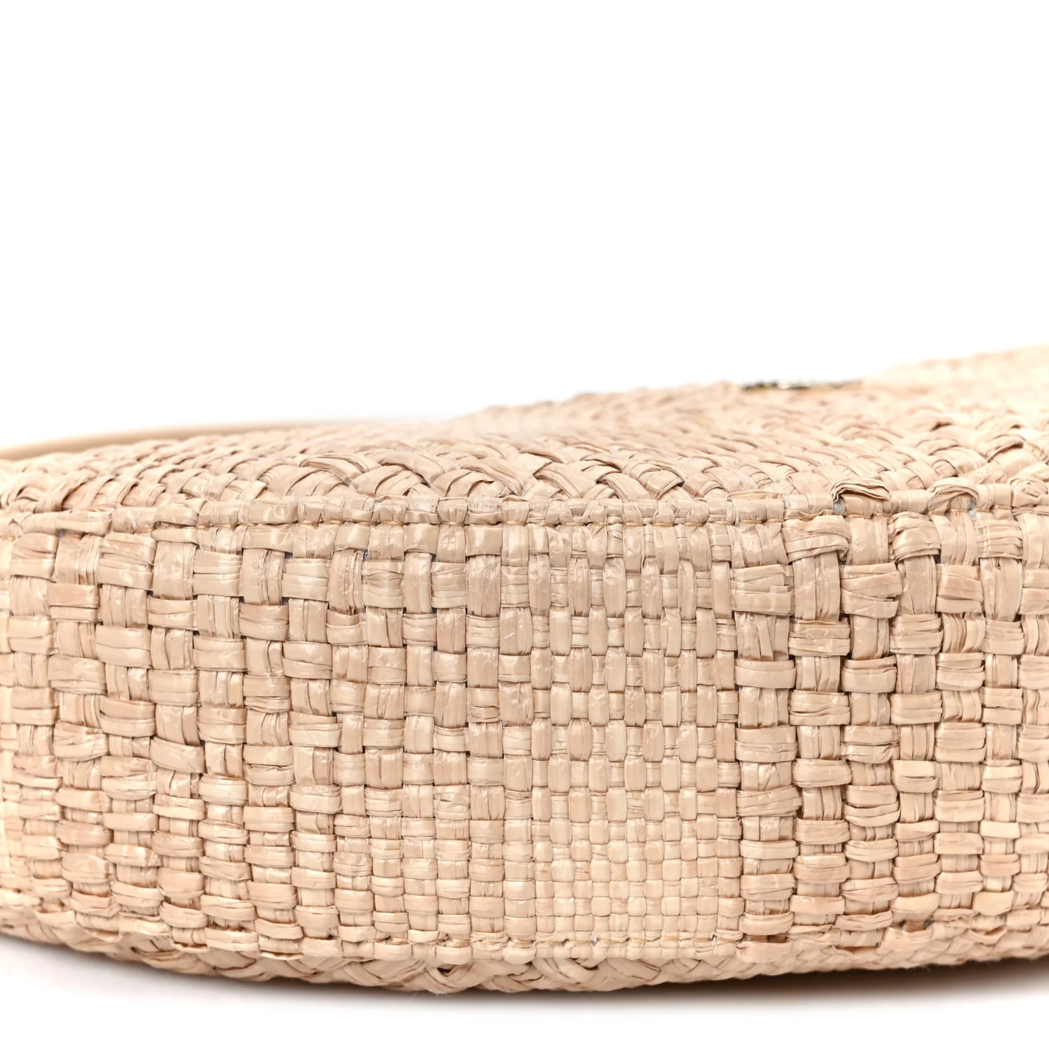 Raffia Other Shape With Chain Beige - Top Club