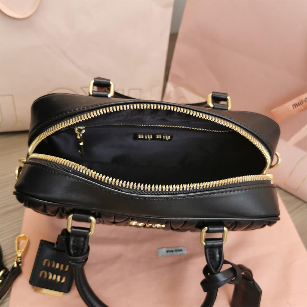 Matelasse nappa leather top-handle bag - Top Club
