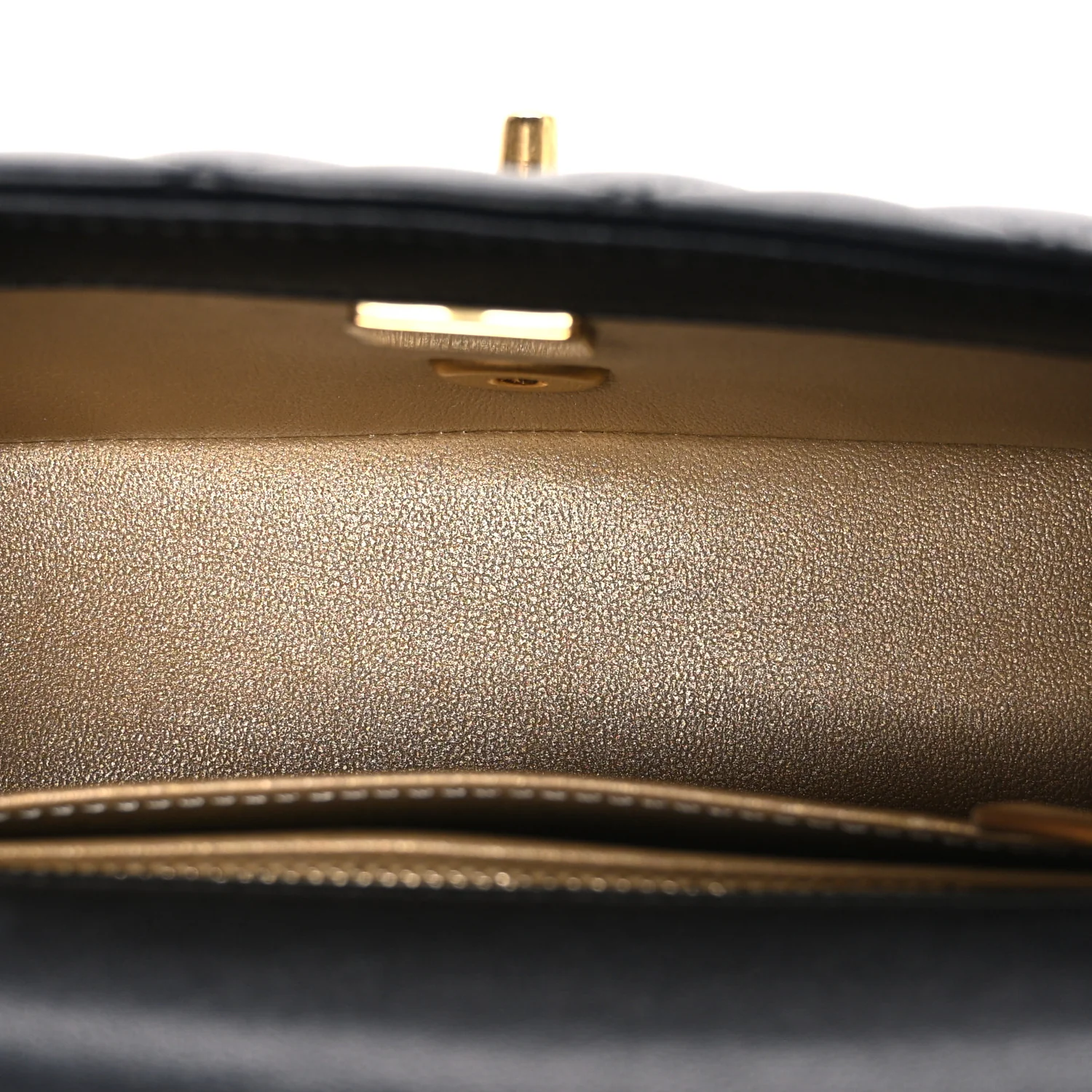 Lambskin Quilted Mini Rectangular Sweet Camellia Flap  Black - Top Club