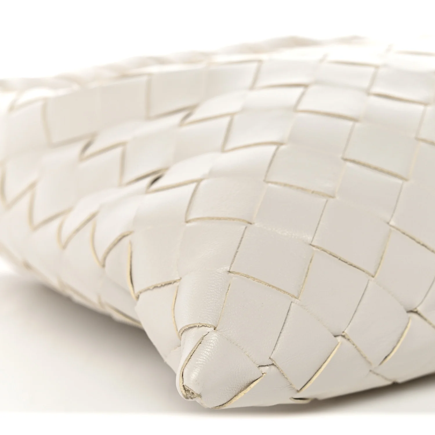 Calfskin Intrecciato Mini Hop White - Top Club
