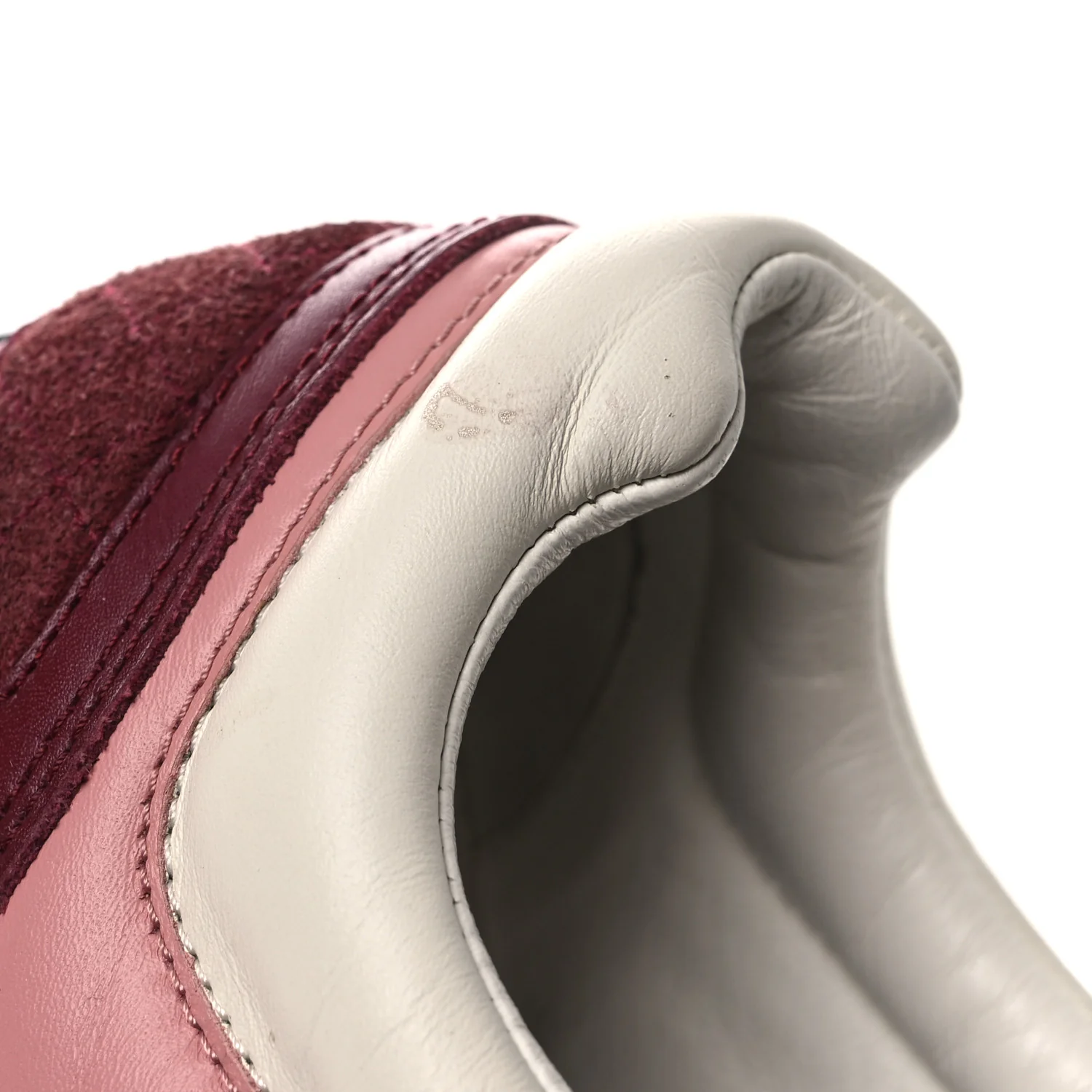 Calfskin CC Sneakers 38.5 Light Burgundy White Pink - Top Club