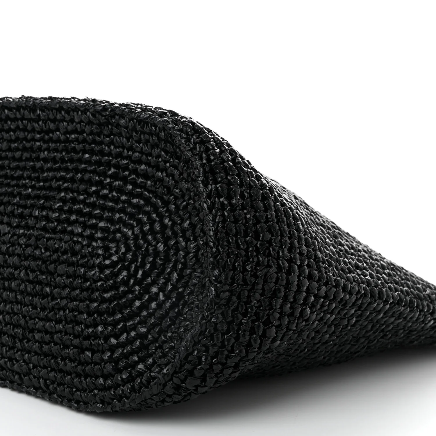 Raffia Woven Large Le Cagole Panier Tote Black - Top Club
