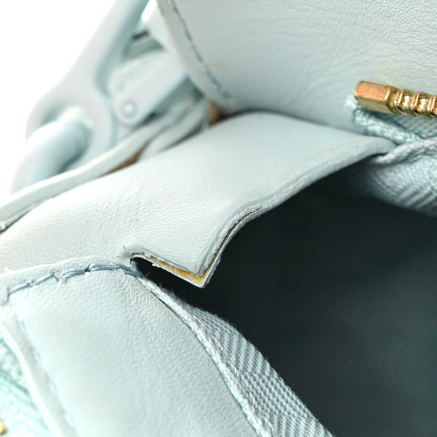 Grained Calfskin Small Puzzle Bag Aquamarine - Top Club
