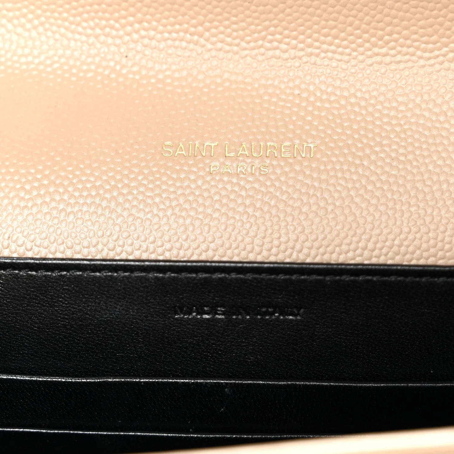 Grain De Poudre Monogram Cassandra Chain Wallet Dark Beige - Top Club