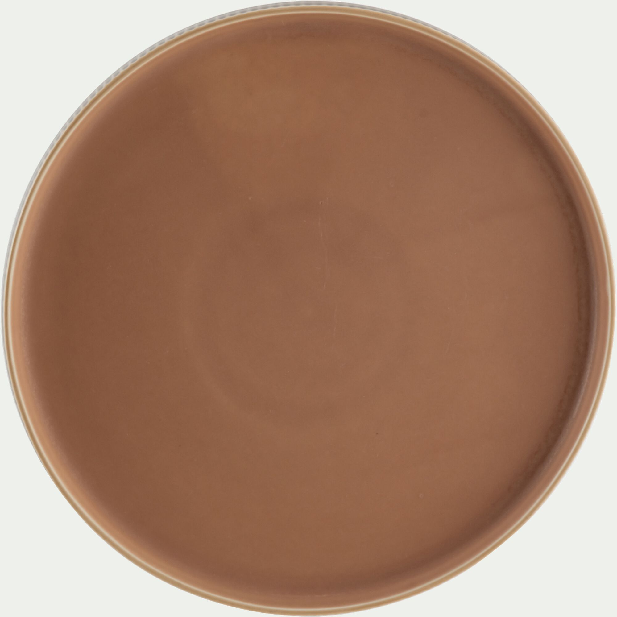 SIENNA - Assiette à dessert en grès D21,5cm - brun café