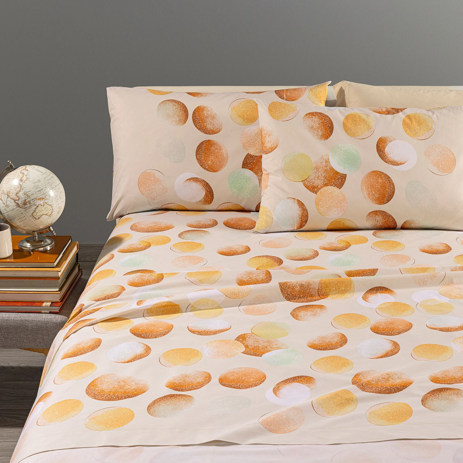 Completo Lenzuola In Cotone Major Singolo Ambra New Generation