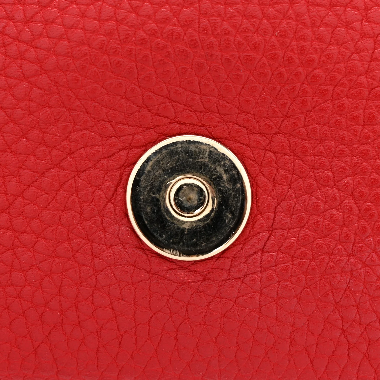Pebbled Calfskin Medium Soho Flap Crossbody Tabasco Red - Top Club