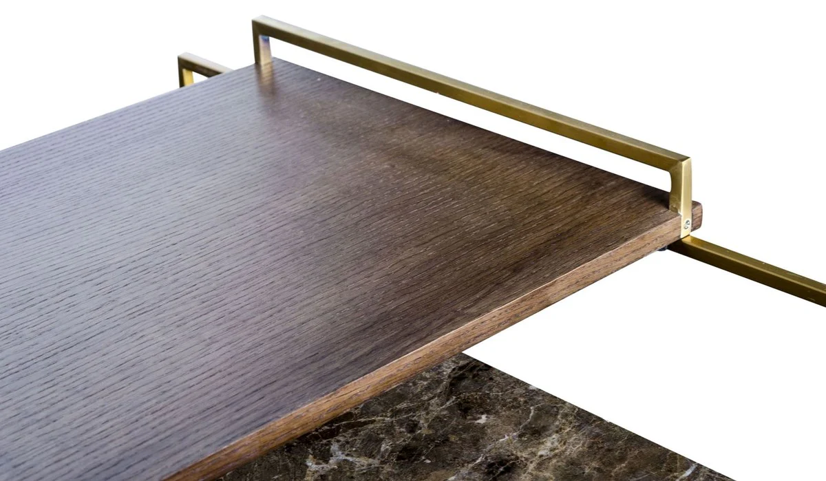 Luxury coffee table gold 100 x 100 x H. 39.5 cm - designer living room table