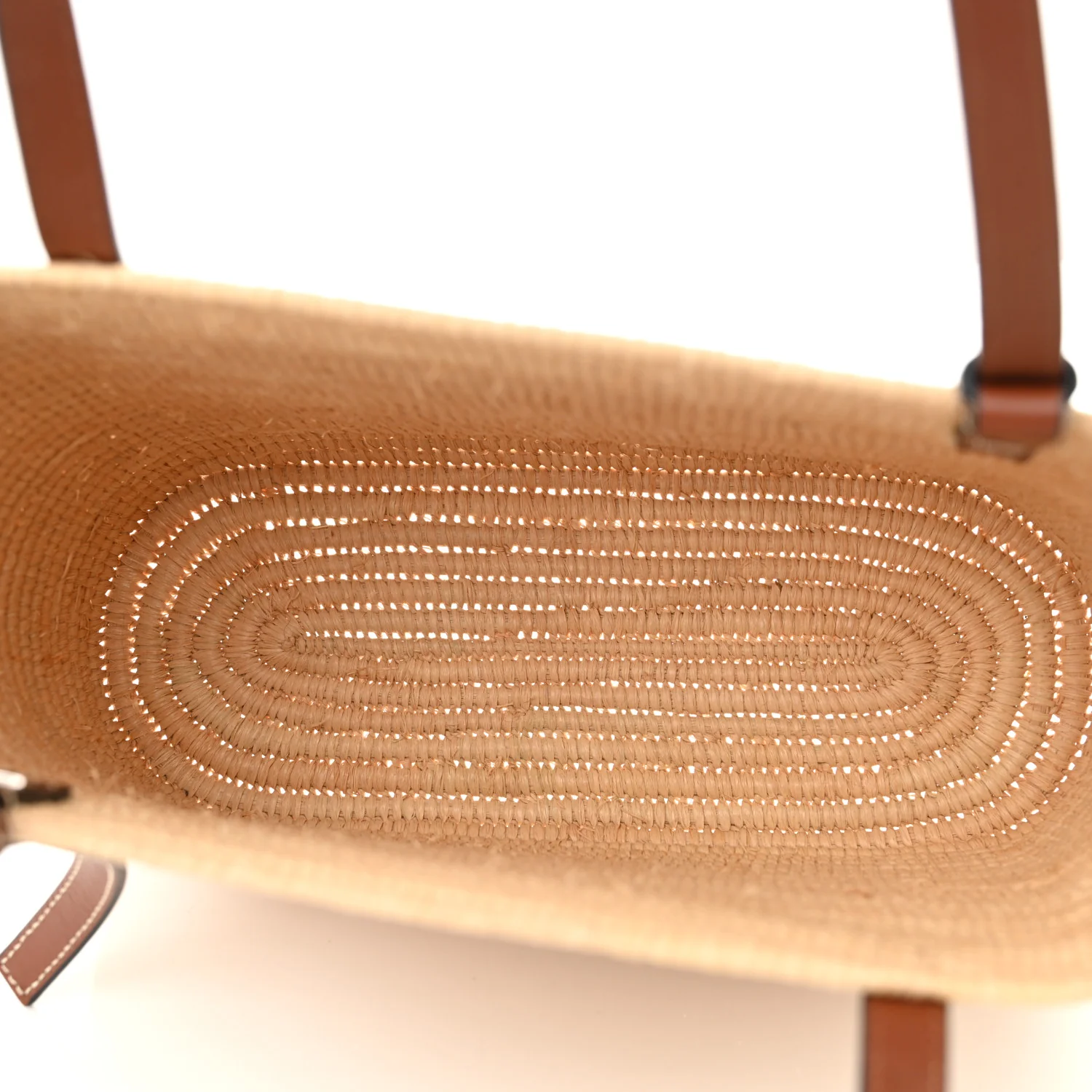 Raffia Small Square Basket Tote Bag Natural Tan - Top Club