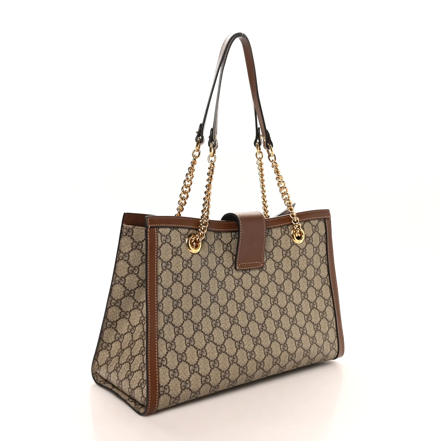 GG Supreme Monogram Medium Padlock Tote Beige Cuir - Top Club