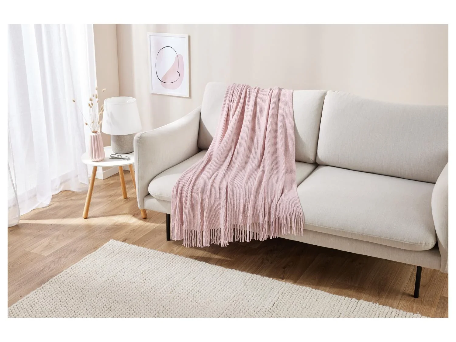 LIVARNO home Plaid en maille chenille