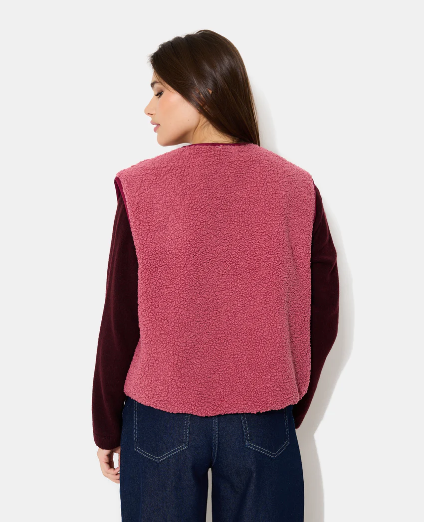 Pimkie Veste sans manches réversible avec sherpa