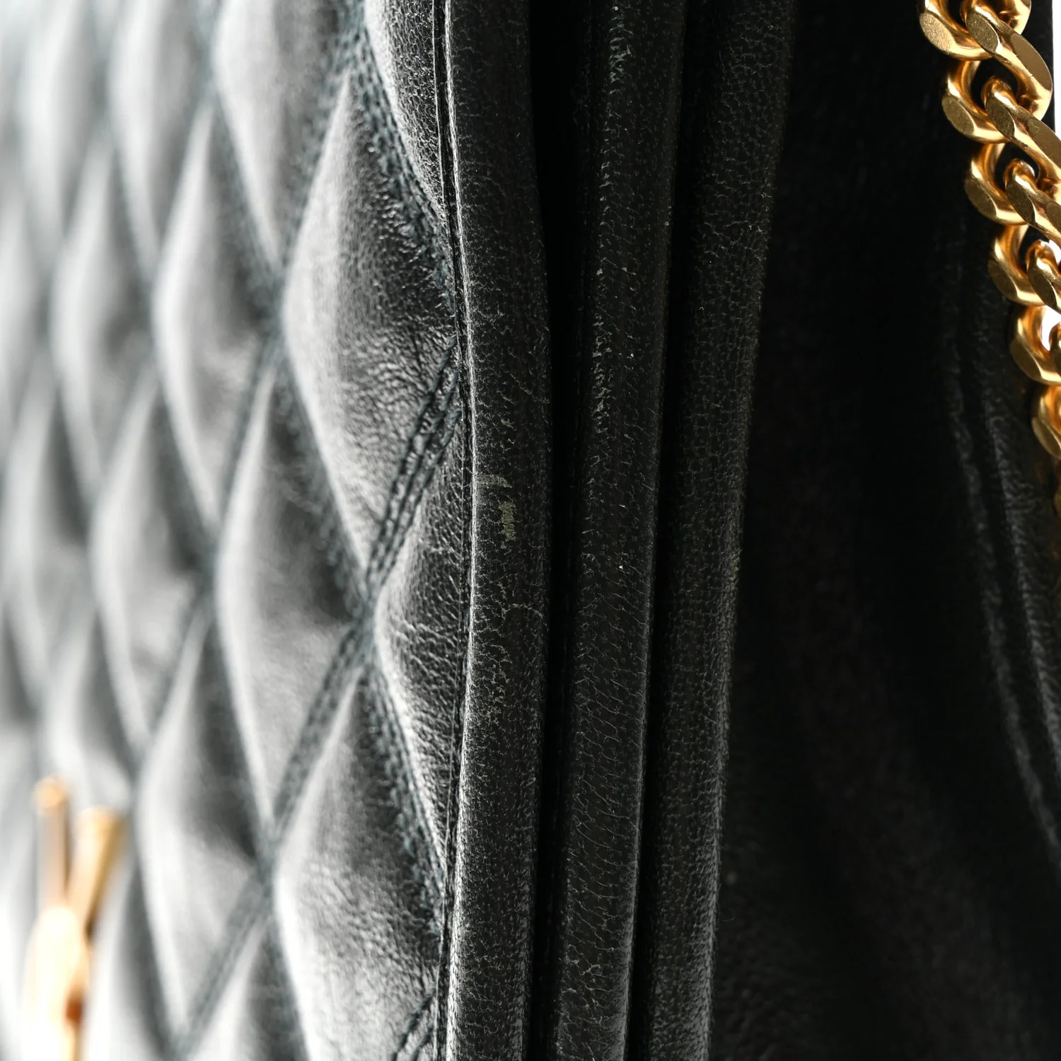 Lambskin Quilted Mini Becky Chain Bag Vert Fonce - Top Club