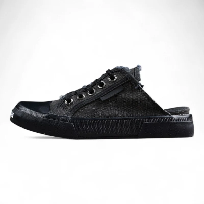 Balenciaga Canvas Low Mule in Black - Sneaker Replica Workshop
