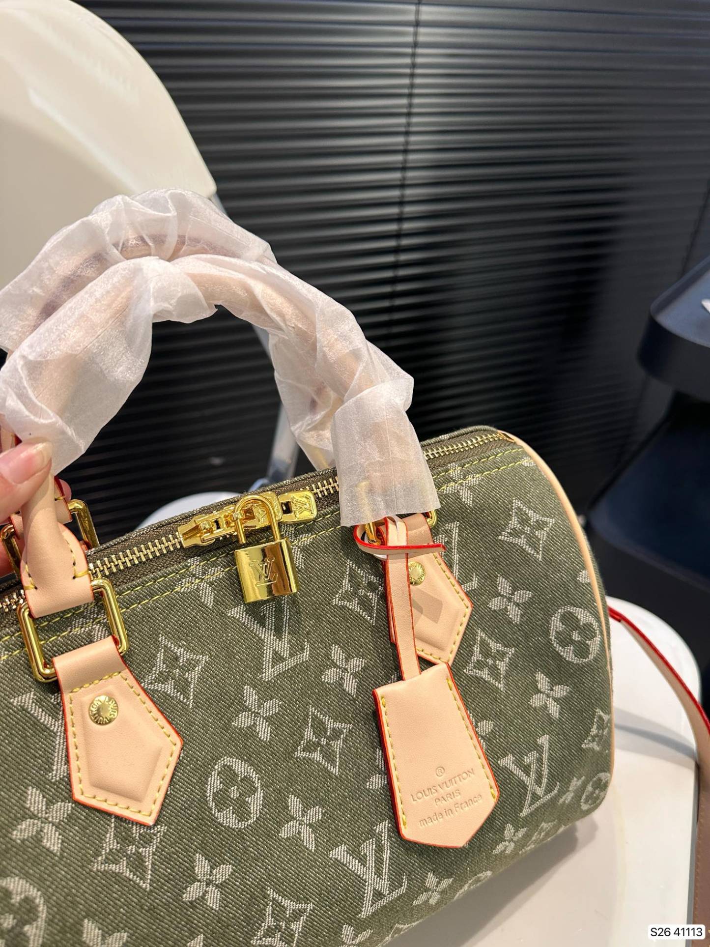 Louis new arrival speedy 25 denim bag size: 25 * 19  cm - Top Club