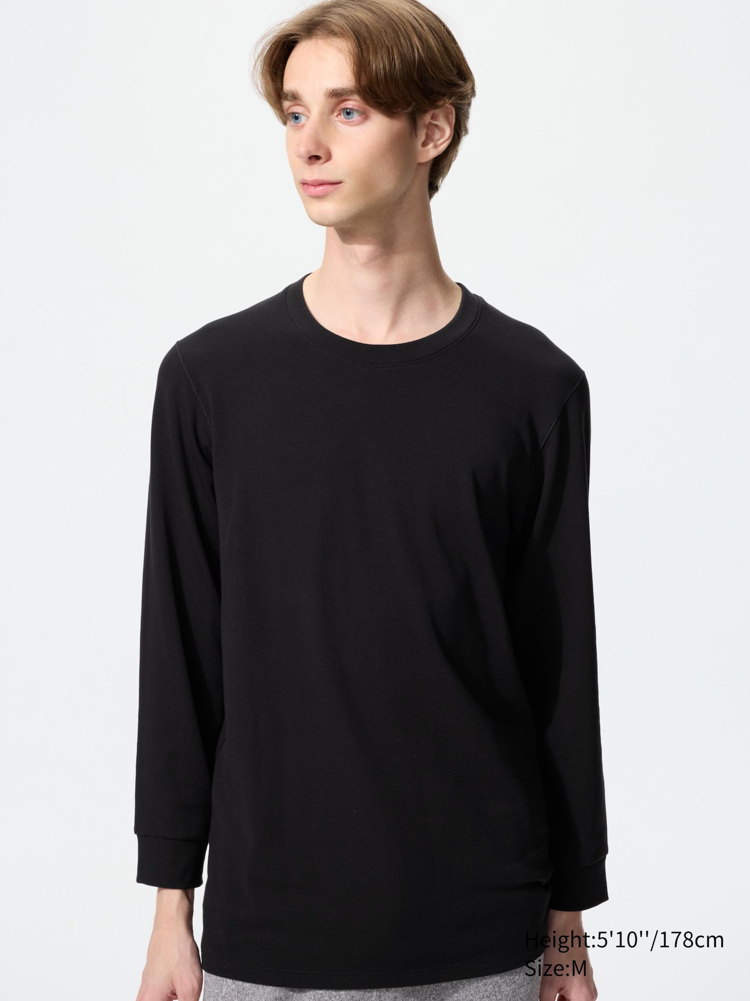 HEATTECH EXTRA WARM Cotton Crew Neck Long Sleeve T-Shirt