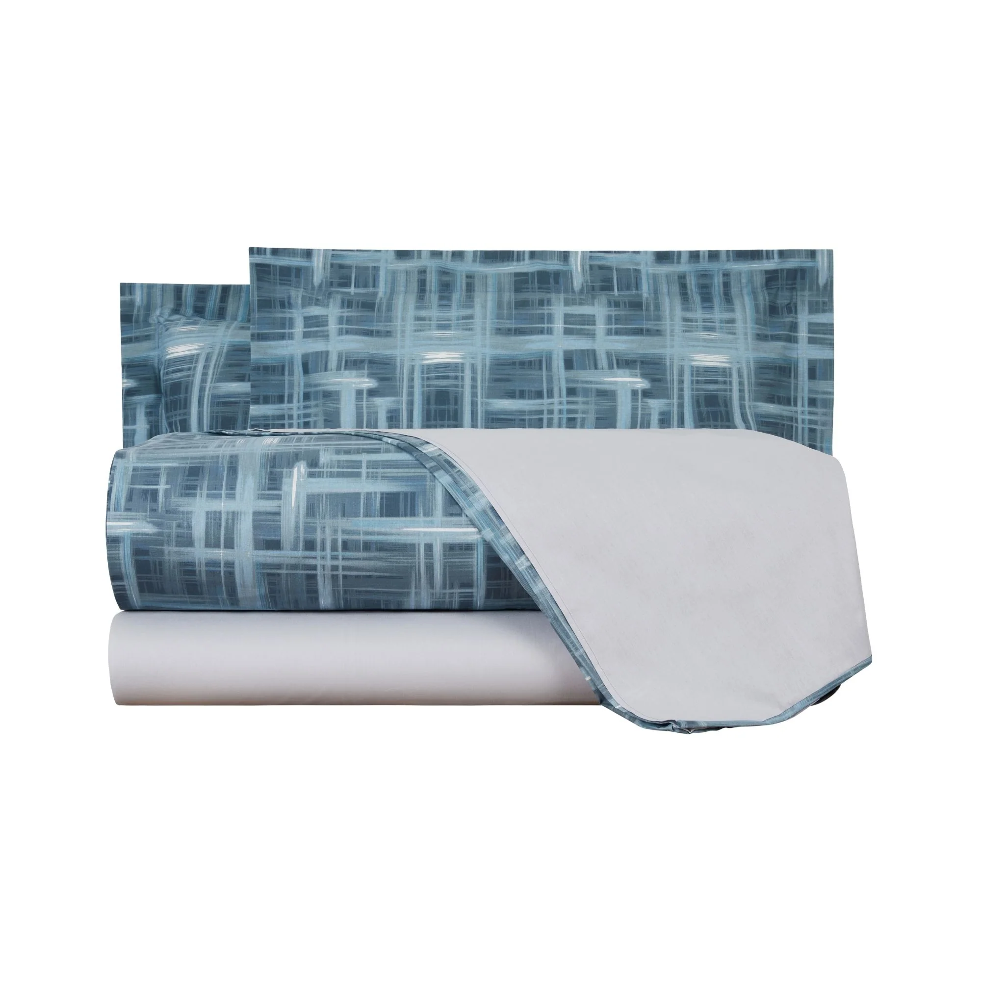 Completo Copripiumino In Tela Demetra Piazza E Mezza