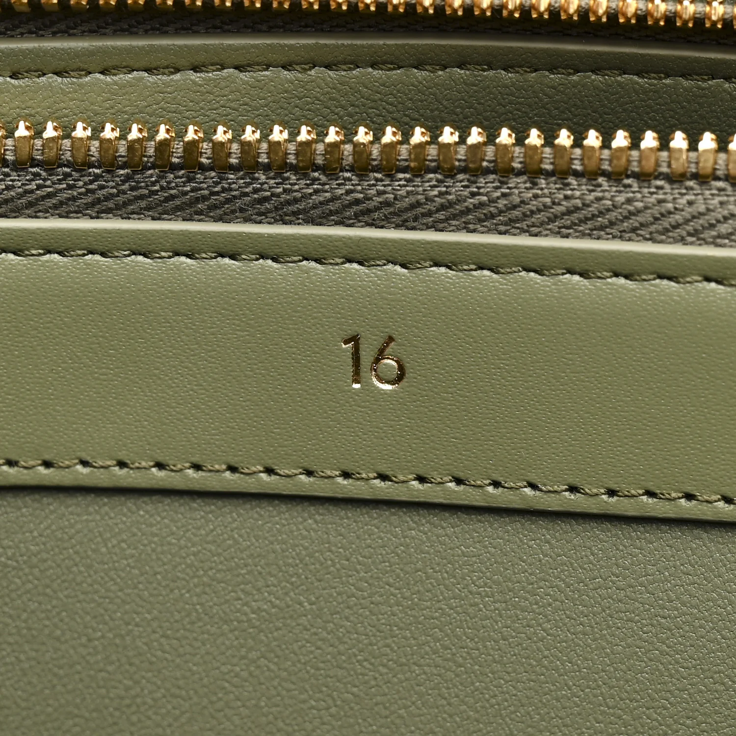 Satinated Calfskin Medium 16 Top Handle Bag Sage - Top Club