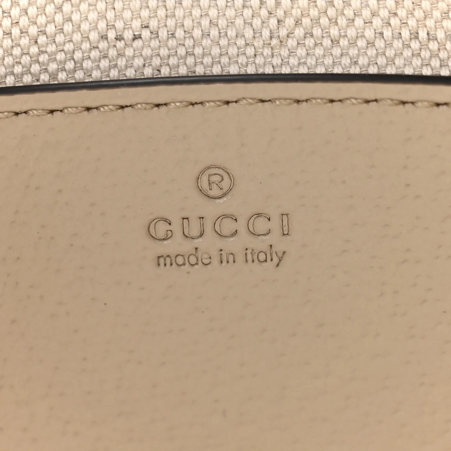 GG Supreme Monogram Textured Dollar Calfskin Web Mini Ophidia GG Handbag Beige Mystic White Oatmeal - Top Club