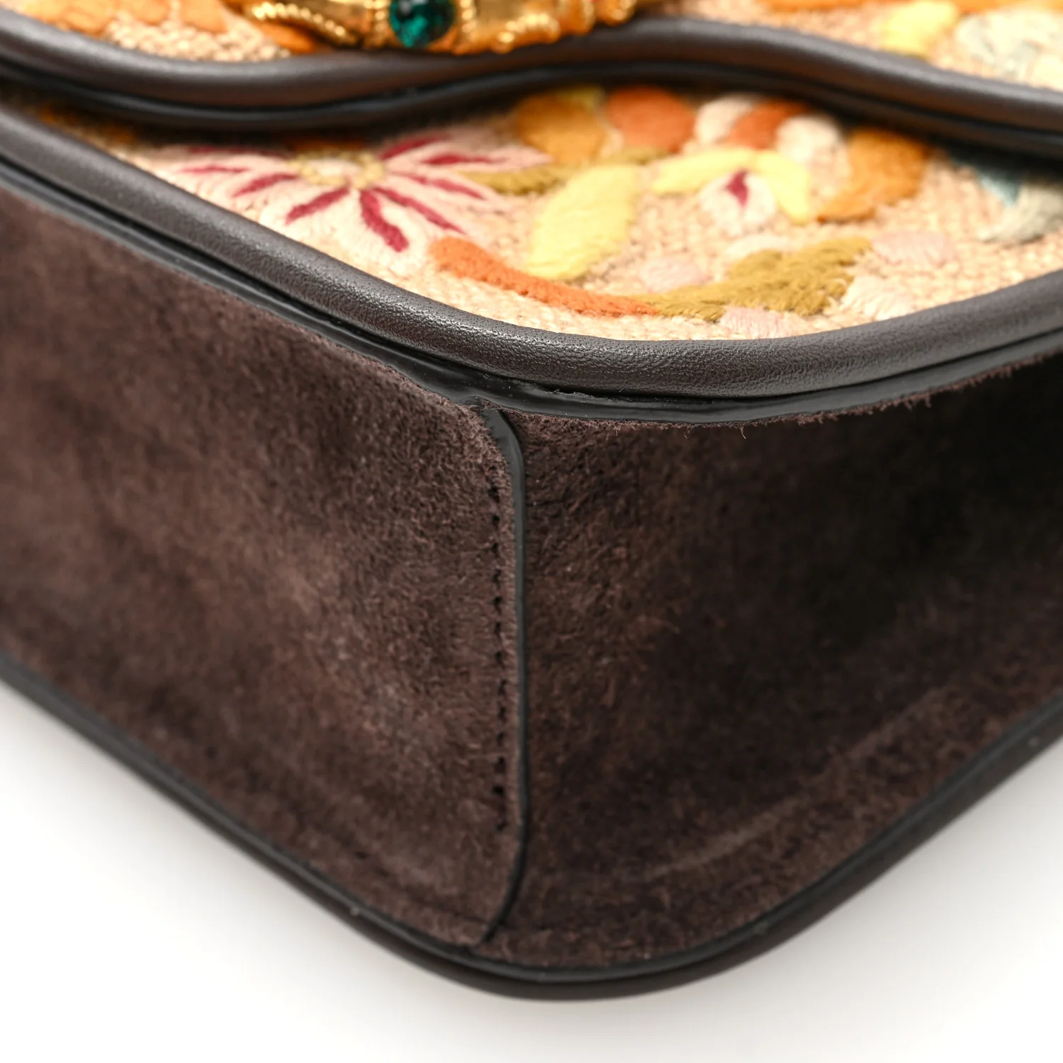 Fabric Karung Crystal Embroidered Vlogo Small Loco Shoulder Bag Multicolor - Top Club